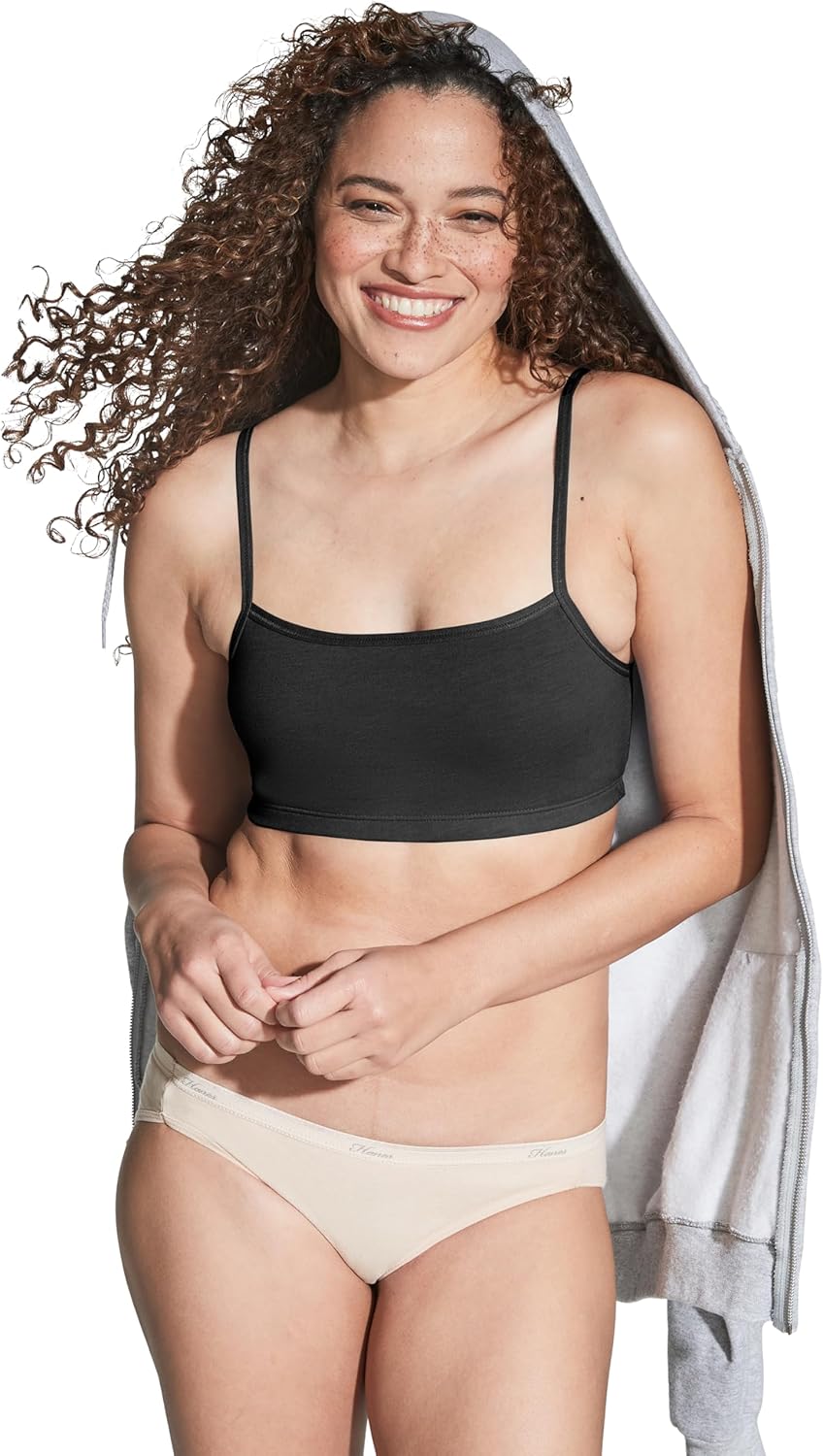 Hanes Damen BH (3er Pack) M Schwarz/Gewürzfeige/Terra Rot, M Schwarz/Gewürzfeige/Terra Rot