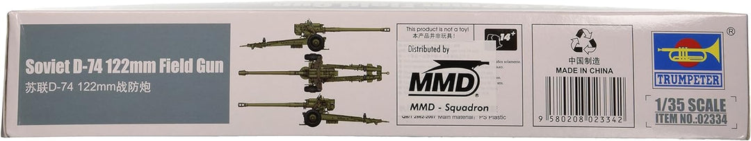 Trumpeter 02334 - Modellbausatz Soviet D-74 Field Gun, 122 mm