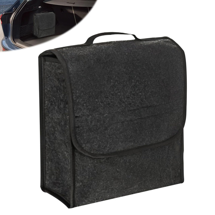 Kofferraumtasche Auto Organizer Toolbag: 30x17x29 cm Kofferraum Organizer aus Filz mit Tragegriff, A