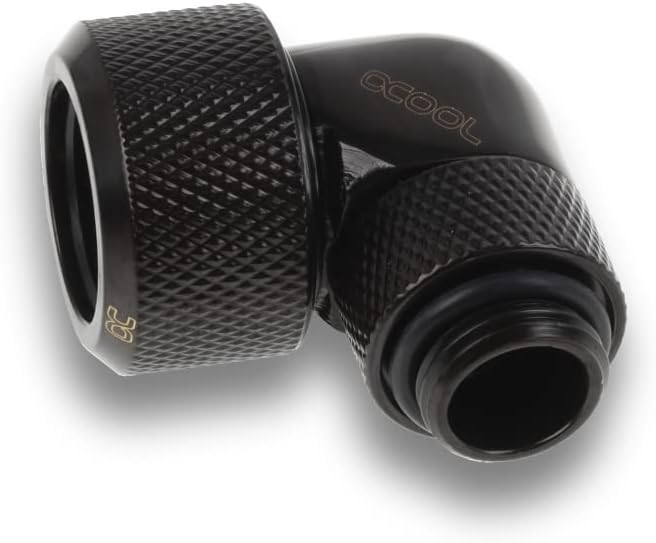 Alphacool 17609 Eiszapfen 16mm HardTube Anschraubtülle 90° drehbar G1/4 für Acryl/Messingrohre - 4pc