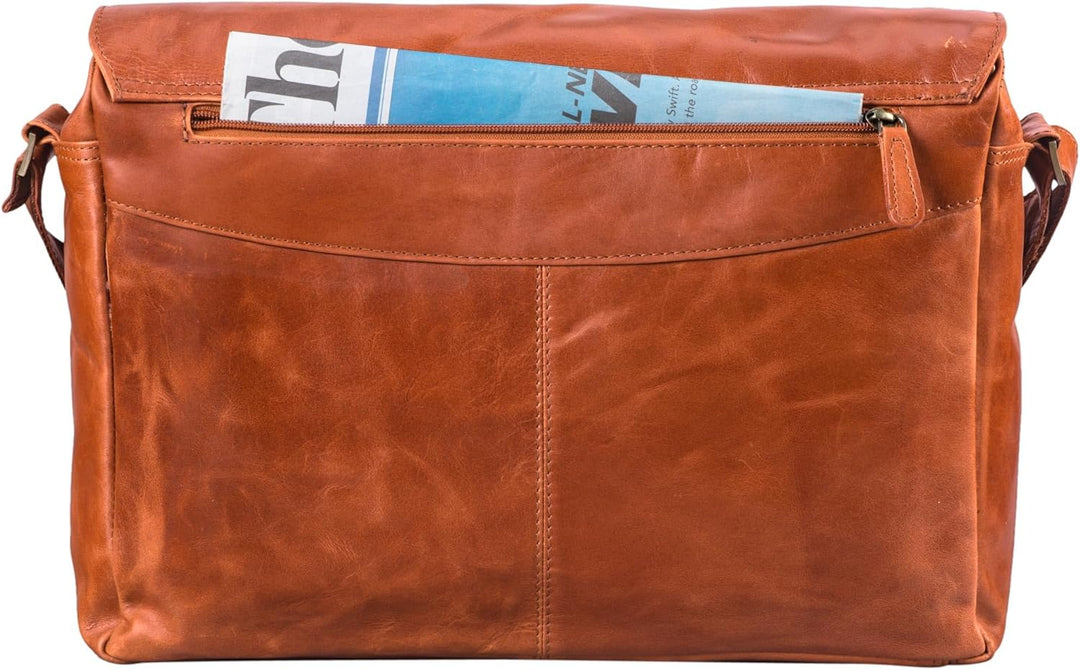 STILORD 'Lonzo' Vintage Umhängetasche echtes Büffel-Leder Messenger Bag für Herren und Damen Unitasc