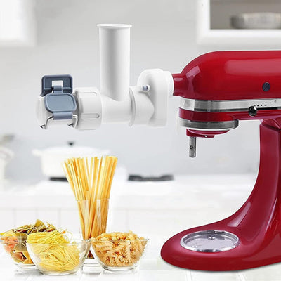 Nudelaufsatz für Kitchenaid Standmixer, Nudelblattwalze Pasta Machine Zubehör mit 6 Nudelwerkzeuge N