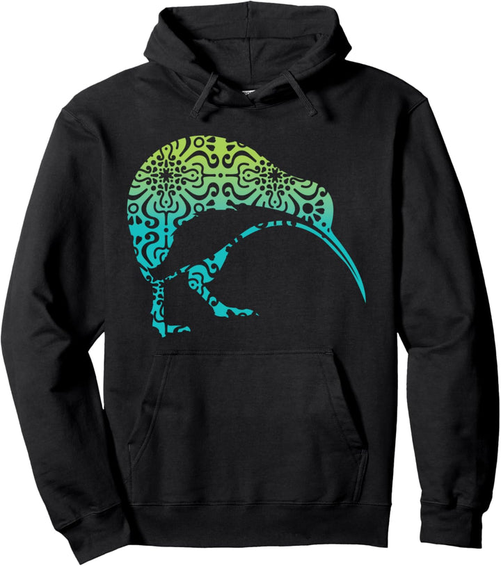 Maori Kiwi Tribal Aboriginal New Zealand Bird Kiwi Maori Pullover Hoodie