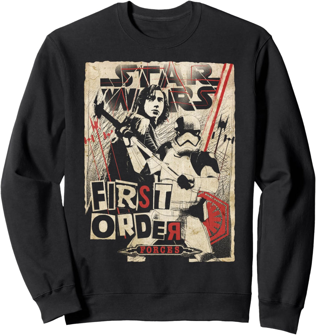 Star Wars The Last Jedi Kylo Ren First Order Paper Poster Sweatshirt