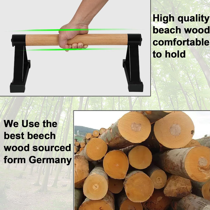 Holz Parallettes Calisthenics Equipment 50cm, Push Up Bars, Liegestützgriffe, Handstand Griffe Barre