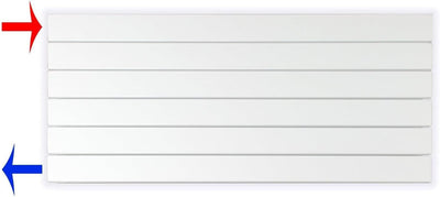 Paneelheizkörper Heizkörper Badheizkörper horizontal 450 x 1000 seitlicher Anschluss (502 Watt nach