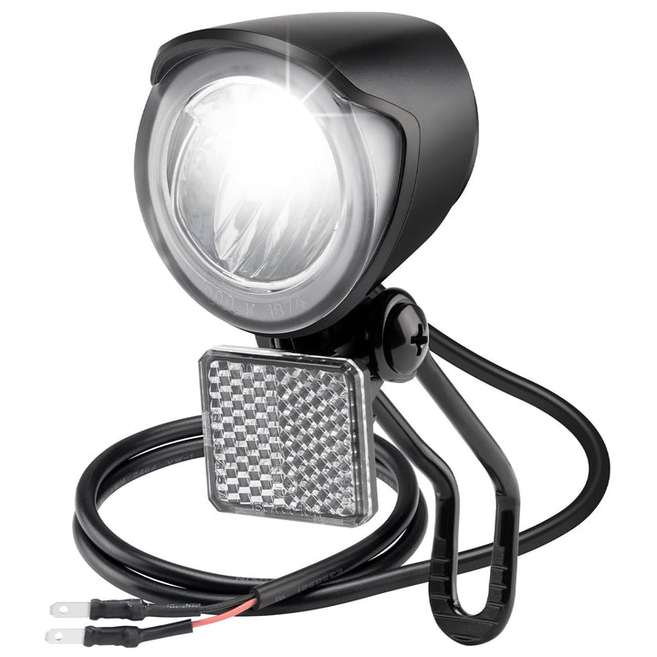 E-Bike Dynamo LED Fahrradlicht 30-100 LUX mit StVZO Zulassung - Fahrradlampe Frontlicht & Scheinwerf