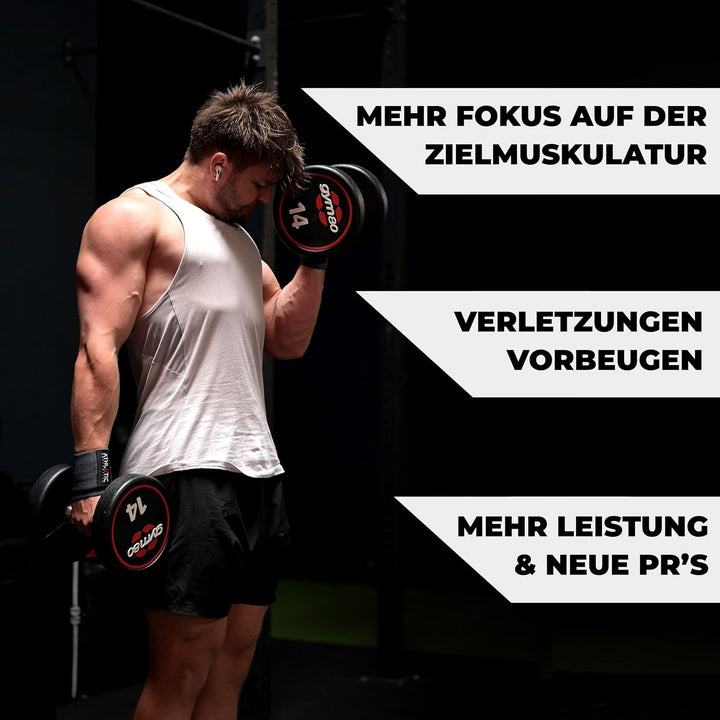 ATHLETIC AESTHETICS Handgelenk Bandagen Fitness - Wrist Wrap (45 cm im Paar) Handgelenkbandage für K
