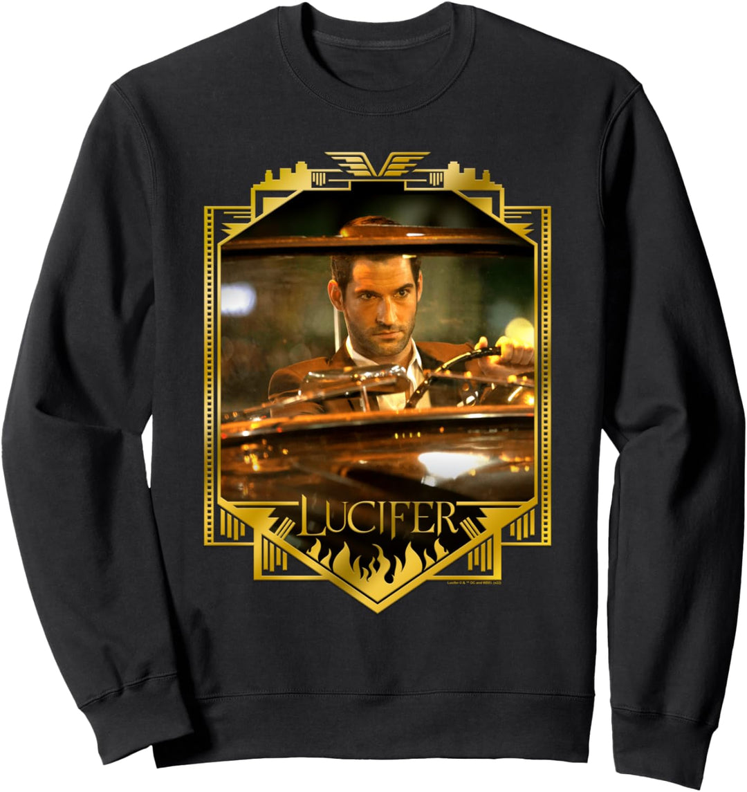 Lucifer Morningstar and his 1962 Corvette Sweatshirt