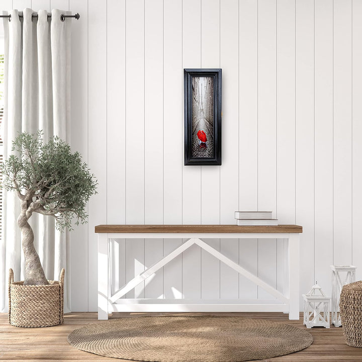 Schlüsselkasten aus Holz Hängeschrank mit Schlüsselbrett Wandorganizer für Schlüsselaufbewahrung Sch
