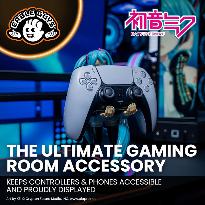 Cableguys Hatsune Miku Controller and Smartphone Holder | Compatible with most Playstation, Xbox and
