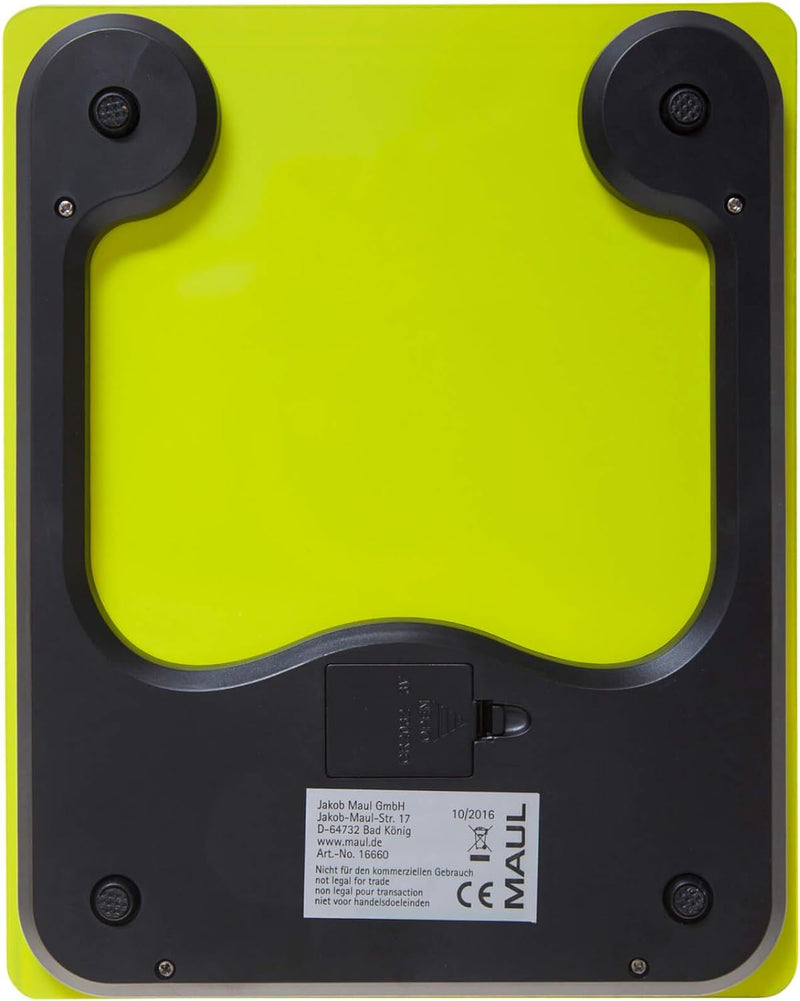 Digitale Küchenwaage/Briefwaage MAULgloss, hellgrün, 5KG, Glasoberfläche, Hellgrün