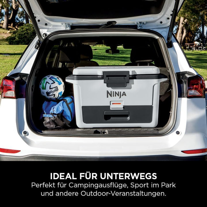 Ninja FrostVault Hard Cooler 47L, Premium isolierte Kühlbox, hält Eis bis zu 6 Tage, integrierte Tro