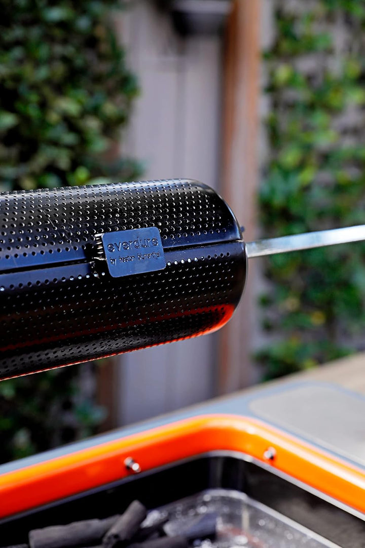 Everdure Rotisserie-Grillkorb mit Clip-Verschlüssen, antihaftbeschichtet, lebensmittelecht, runder K
