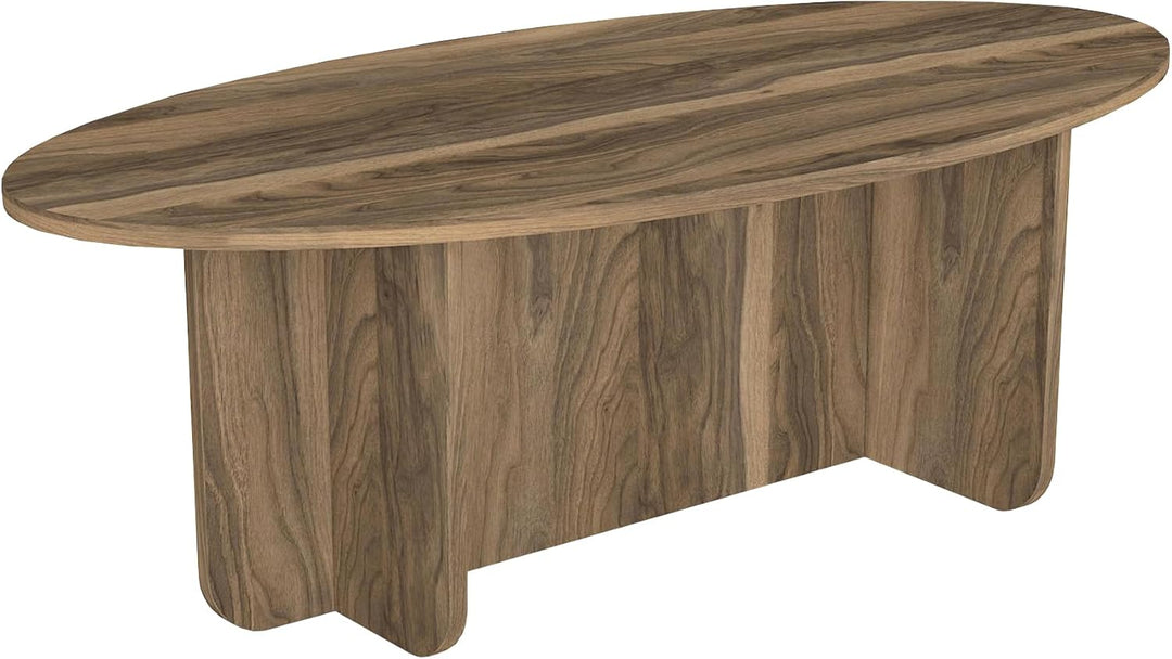 moebel17 Couchtisch Luminous Ratan 120x60 cm (Walnuss), Walnuss