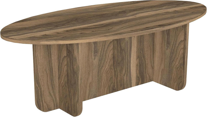 moebel17 Couchtisch Luminous Ratan 120x60 cm (Walnuss), Walnuss