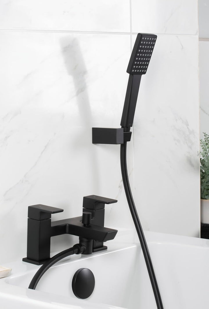 Bristan COB BSM BLK Mischbatterie für Badewanne und Dusche, Schwarz