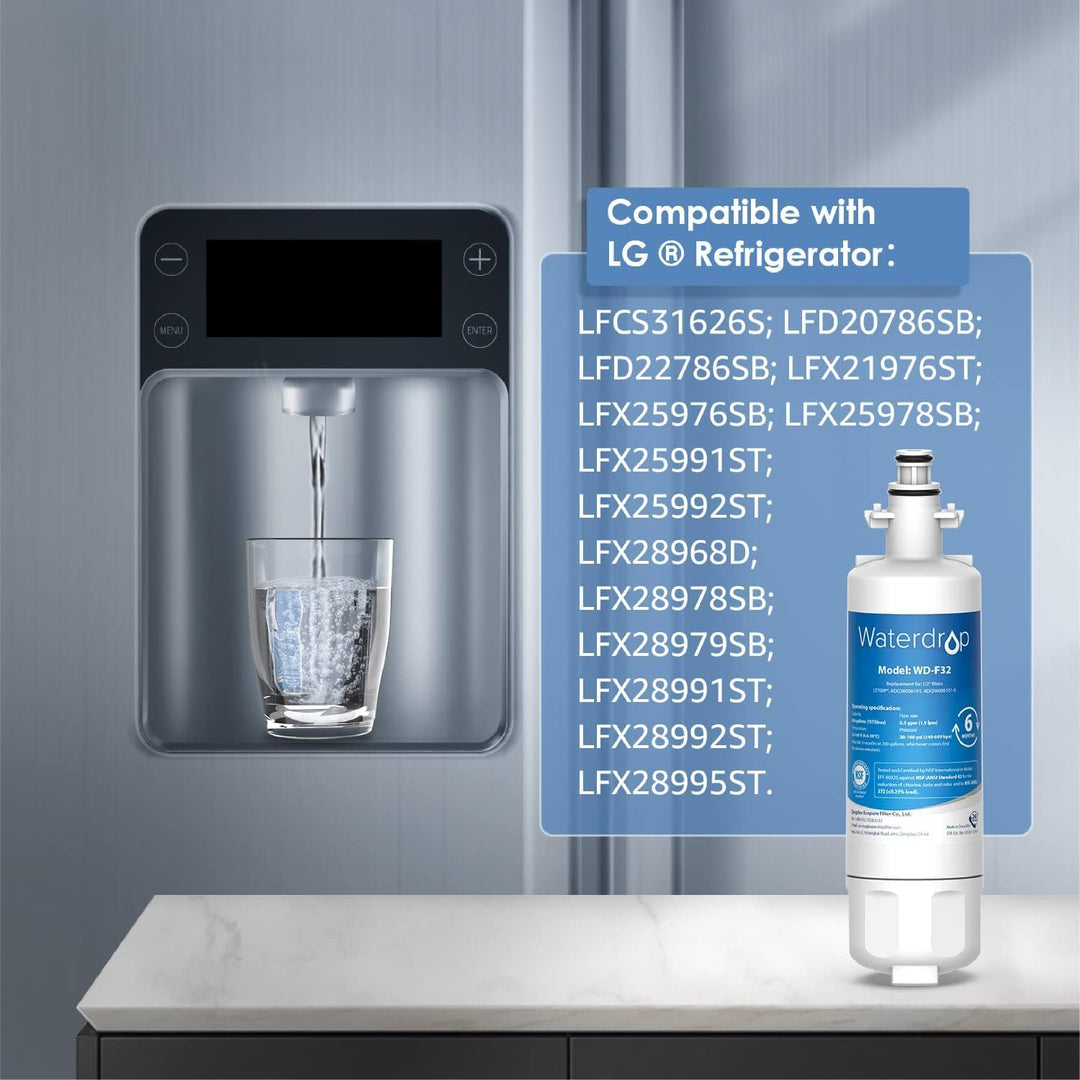 Waterdrop 257760 Kühschrank Wasserfilter, Kompatibel mit CNRAH,2 Pack | Kompatibel mit CNRAH-257760