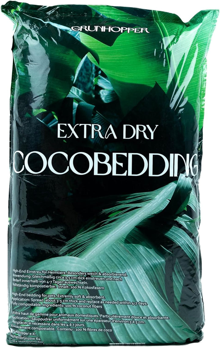 grünhopper Extra Dry Cocobedding Kokoseinstreu 50 Liter, Circa 9 kg
