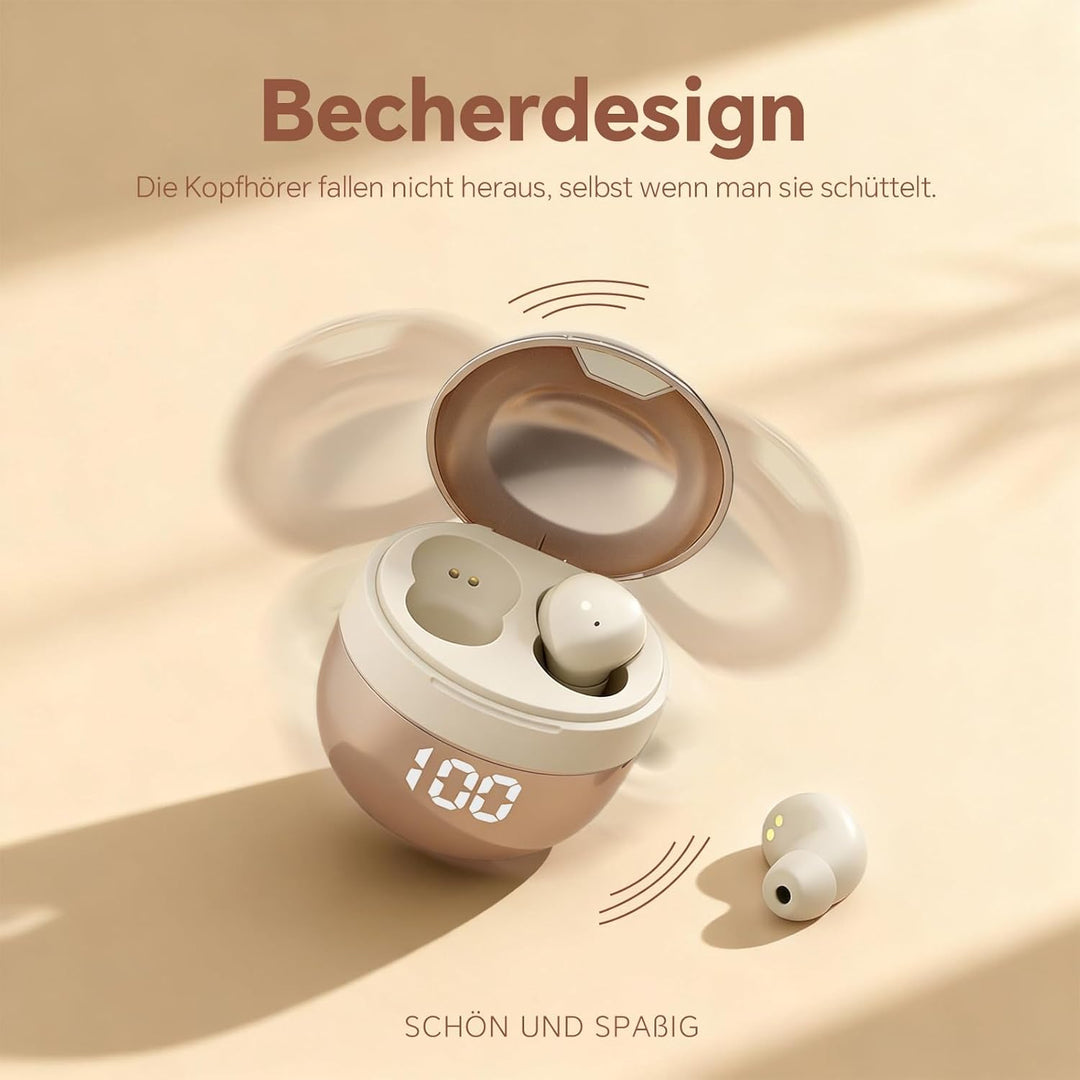 Mini unsichtbare Kopfhörer Bluetooth kabellos in Ear kleinste drahtlose schnurlose Ohrhörer Wireless