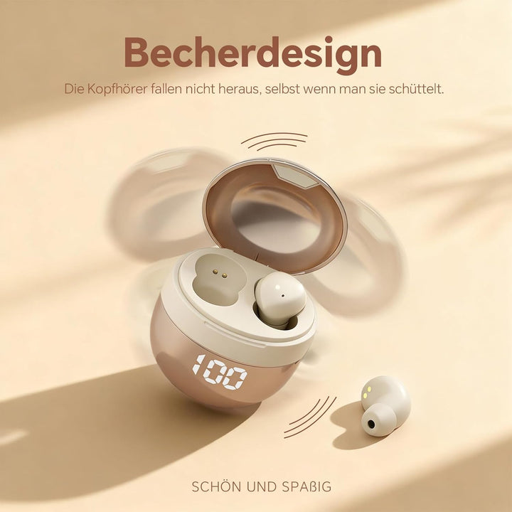 Mini unsichtbare Kopfhörer Bluetooth kabellos in Ear kleinste drahtlose schnurlose Ohrhörer Wireless