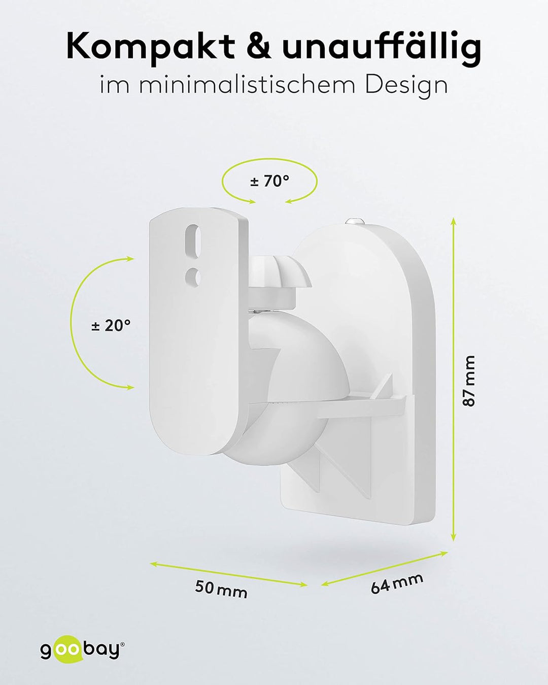 Polk Audio Signature Elite ES10 hochauflösende Surroundlautsprecher fürs Heimkino, Weiss & Goobay 49