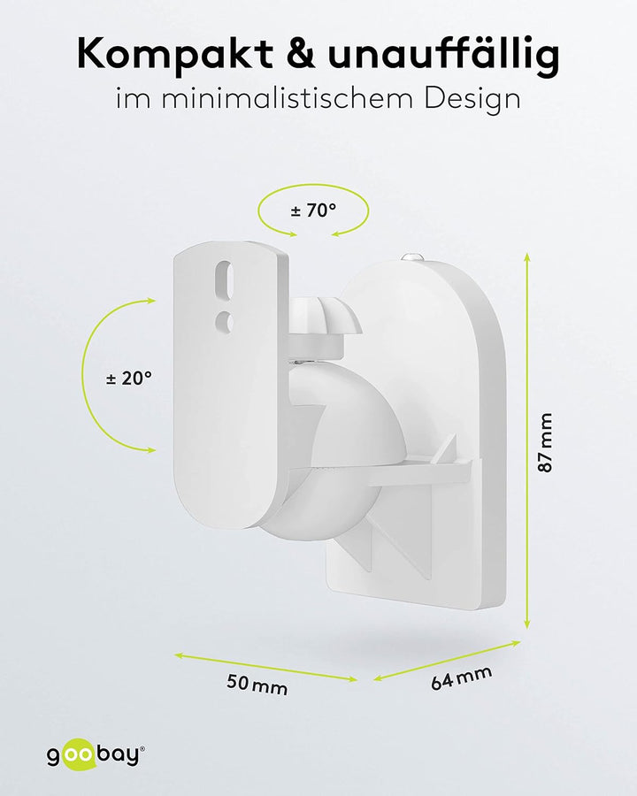 Polk Audio Signature Elite ES10 hochauflösende Surroundlautsprecher fürs Heimkino, Weiss & Goobay 49
