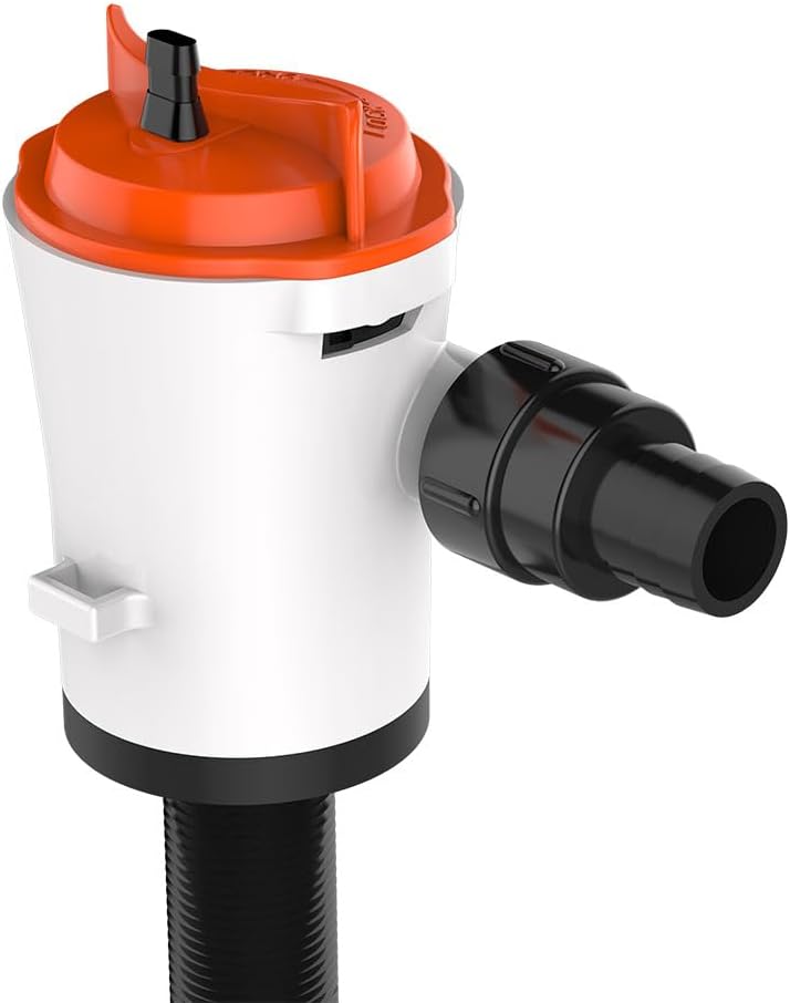 SEAFLO Luftsprudler Livewell Pumpe, 12 V, 800 GPH, tauchfähig, abnehmbare Kartusche (gerade) Straigh