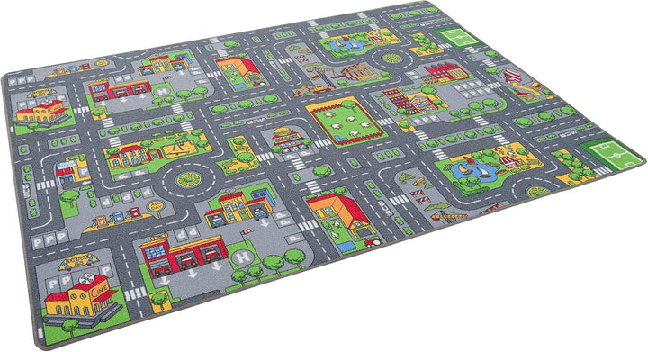 Pergamon Strassenteppich Beidseitig Kinder Spielteppiche für Kinderzimmer und Spielzimmer 200x300 cm
