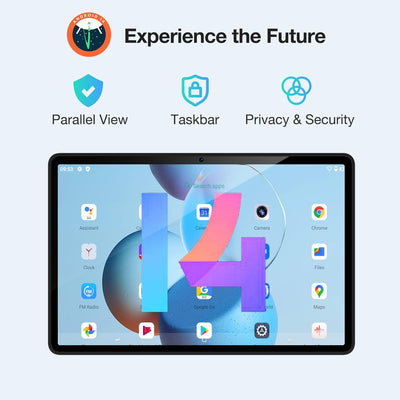 DOOGEE T30E Android 14 Tablet 11 Zoll 9GB RAM +128GB ROM (1TB TF), 8000mAh, HD Display, Tablet LTE,
