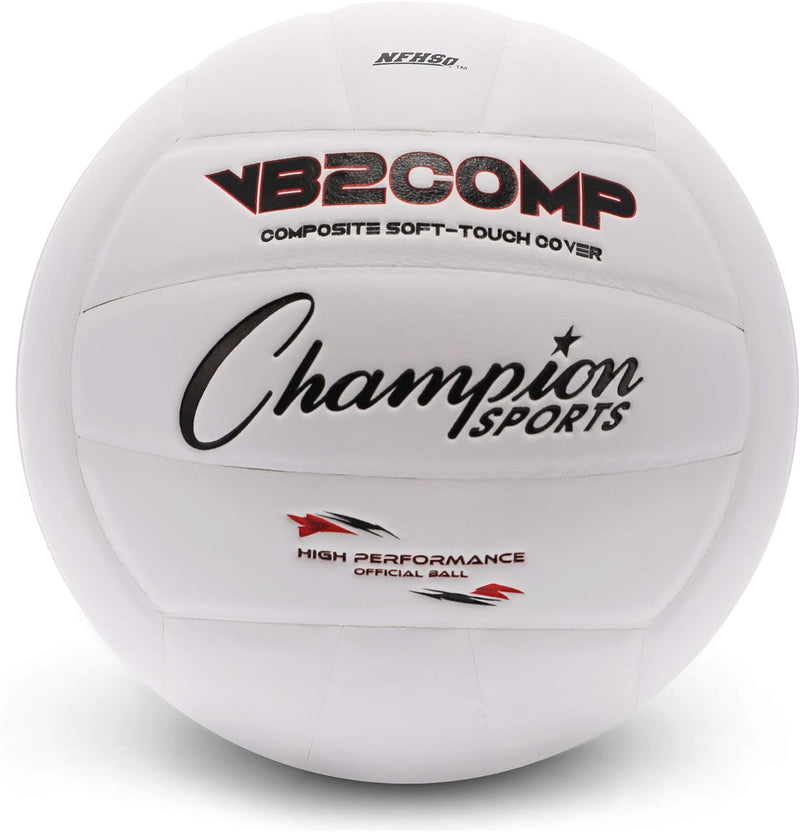 Champion Sports VB Offizieller Composite-Kunstleder-Spiel-Volleyball – mehrere Farben weiss/weiss, w