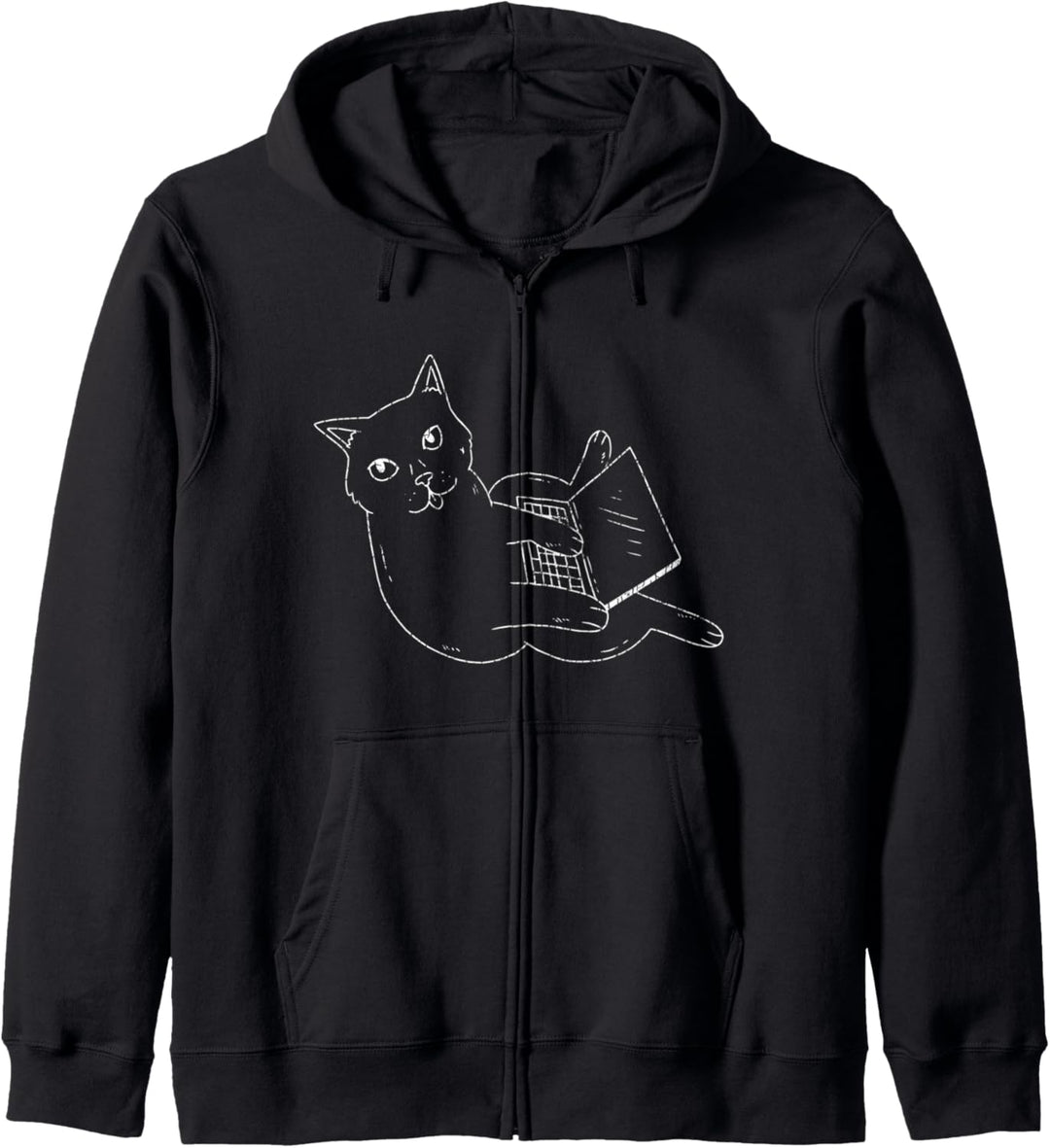 Nerd Katze Lustige Besitzer Grafik Kapuzenjacke