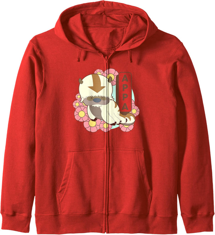 Avatar: The Last Airbender Appa Floral Poster Kapuzenjacke