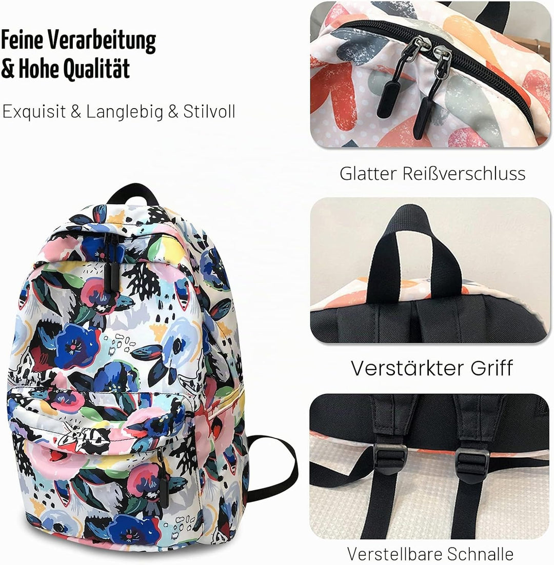FANDARE Schulrucksack Mädchen Schulranzen Jungen Rucksäcke Schule Rucksäcke Laptop Schultasche Tages