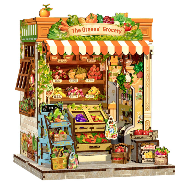 CUTEBEE Book Nook -Puppenhaus Kit Bauen Sie Sich selbst, EIN lebendiges Miniaturhaus von Frische & L
