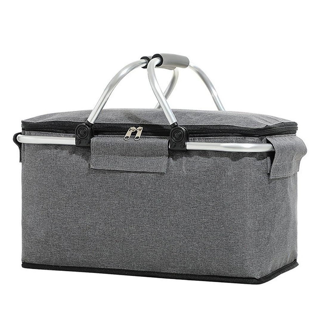 Einkaufskorb Faltbar, Einkaufskorb mit Kühlfunktion, Tragekorb, Thermo als Picknickkorb,für Picknick