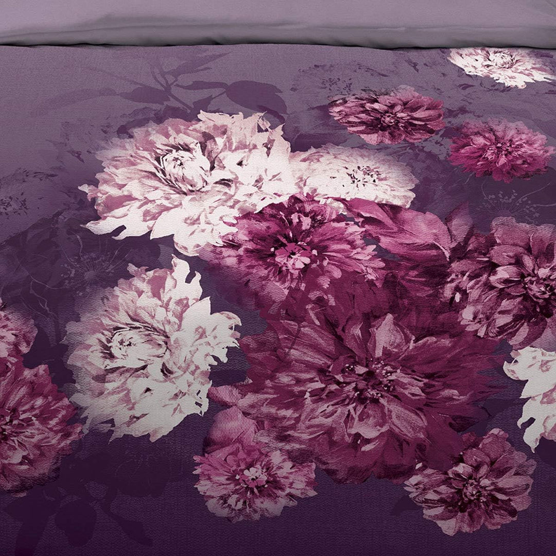 Biber Wendebettwäsche Flamenco violett 1 Bettbezug 135 x 200 cm + 1 Kissenbezug 80 x 80 cm