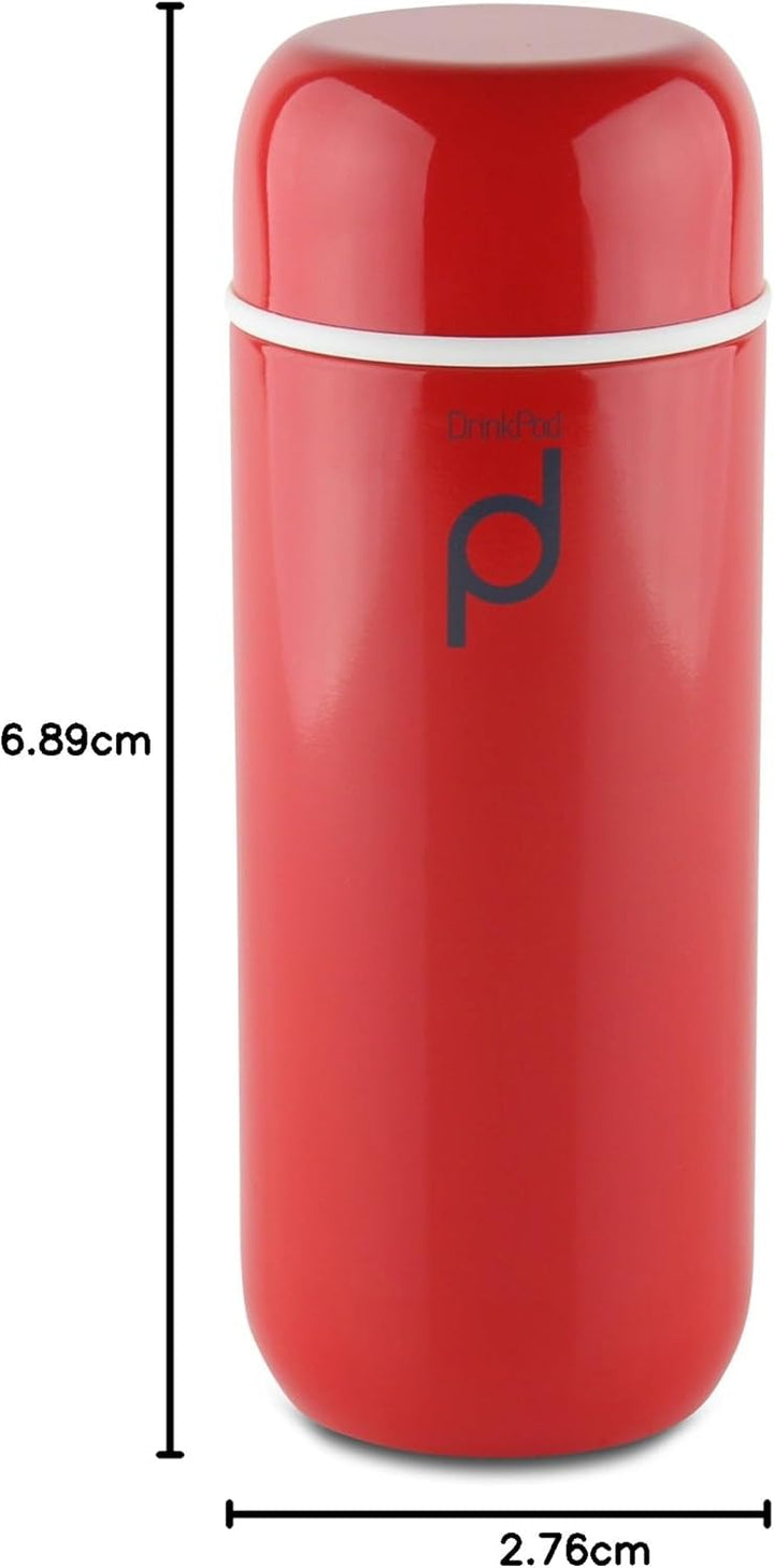 Pioneer DrinkPod Isolierflasche aus Edelstahl 0,2 L Doppelwandig Thermo-Lebensmittelbehälter 6 Stund