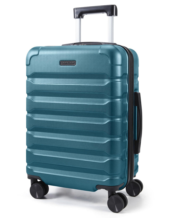 LIGHT FLIGHT Handgepäck Koffer Trolley, Erweiterbarer 55 x 38 x 22cm 360° Indigo, Indigo