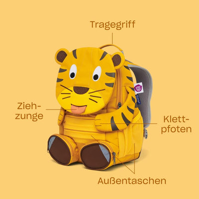 Affenzahn Unisex Kinder Frosch Rucksack (1er Pack) Einheitsgrösse Frosch Neon - Grün