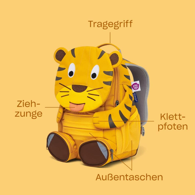 Affenzahn Unisex Kinder Frosch Rucksack (1er Pack) Einheitsgrösse Frosch Neon - Grün