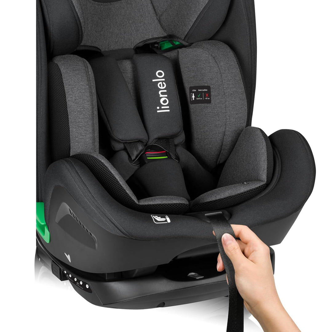 LIONELO HARPER I-SIZE Kinderautositz von 76 bis 150 cm, 1,2,3-Gruppe, konform mit R129 i-Size Standa