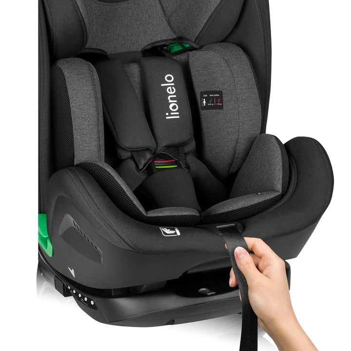 LIONELO HARPER I-SIZE Kinderautositz von 76 bis 150 cm, 1,2,3-Gruppe, konform mit R129 i-Size Standa
