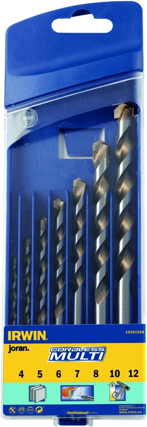 Irwin 10501940 Multi Hartmetall-Bohrer mit Zylinderschaft/Cordless-Multi - nur Drehbohren
