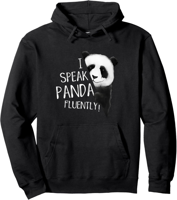 Ich spreche fliessend Panda! Panda Fan Fun Pullover Hoodie
