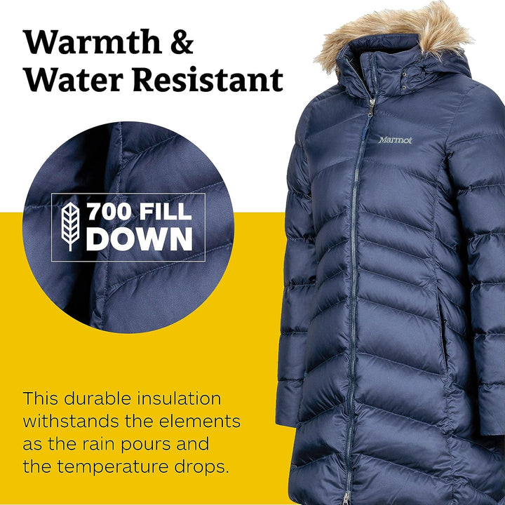 Marmot Damen Wm's Montreal Coat Leichte Daunenjacke, 700 Fill-Power, warmer Parka, Wintermantel, was