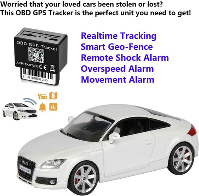 Winnes TK816 Auto GPS Tracker 4G OBD2 Wasserfest GPS Tracker, Geschwindigkeitsalarm, Geofence, koste