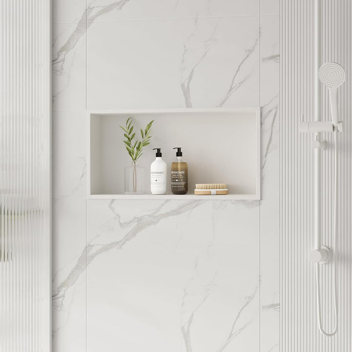 Neodrain Wandnische Dusche Edelstahl Eingebettete Duschnische Einzelregal Lagerung für Badezimmer 60