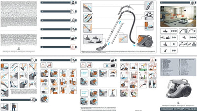 Rowenta beutelloser Staubsauger (sehr niedriger Stromverbrauch bei hoher Leistung 750 W, 1,5 L Staub