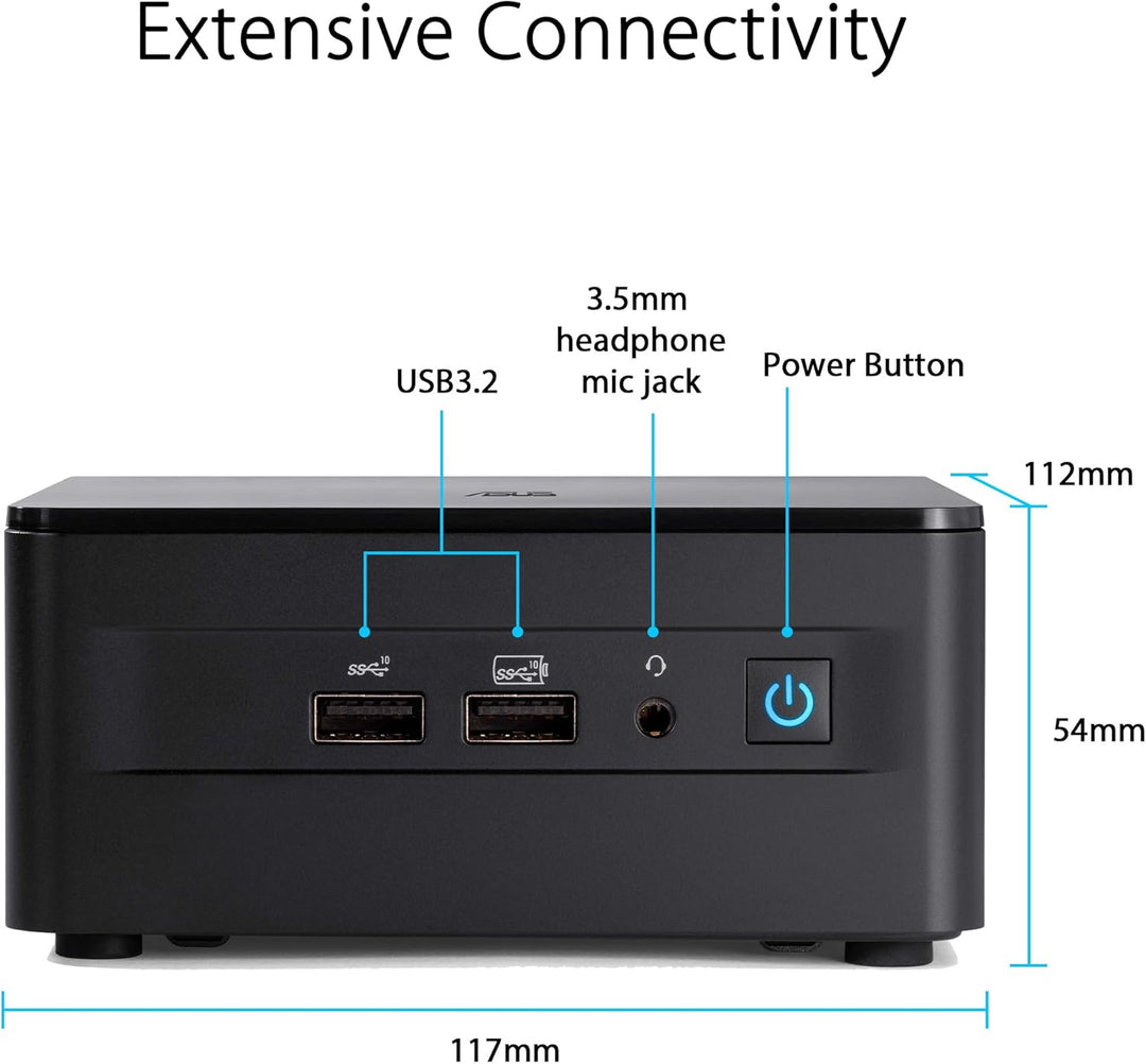 ASUS NUC 12 Pro Tall Kit RNUC12WSHI700002I (Intel Core i7 Prozessor, Alder-Lake-P, Intel Iris XE Gra